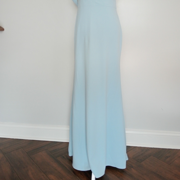 AZAZIE  One-Shoulder Light Blue Dress - Picture 3 of 11